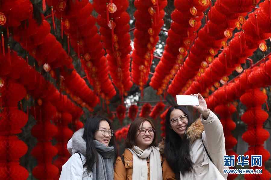 北京地坛公园年味渐浓