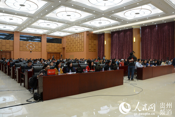 图为2018中国国际大数据产业博览会北京新闻发布会现场。（涂敏 摄）