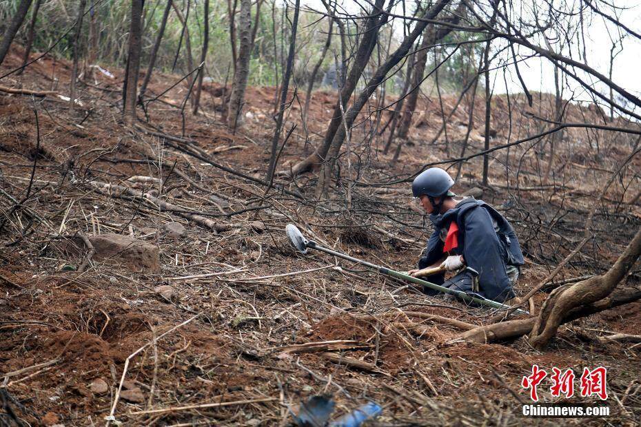 直击中越边境广西段扫雷 搜排手“全副武装”上阵