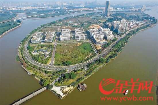 鸟瞰广州生物岛 鸟瞰广州生物岛