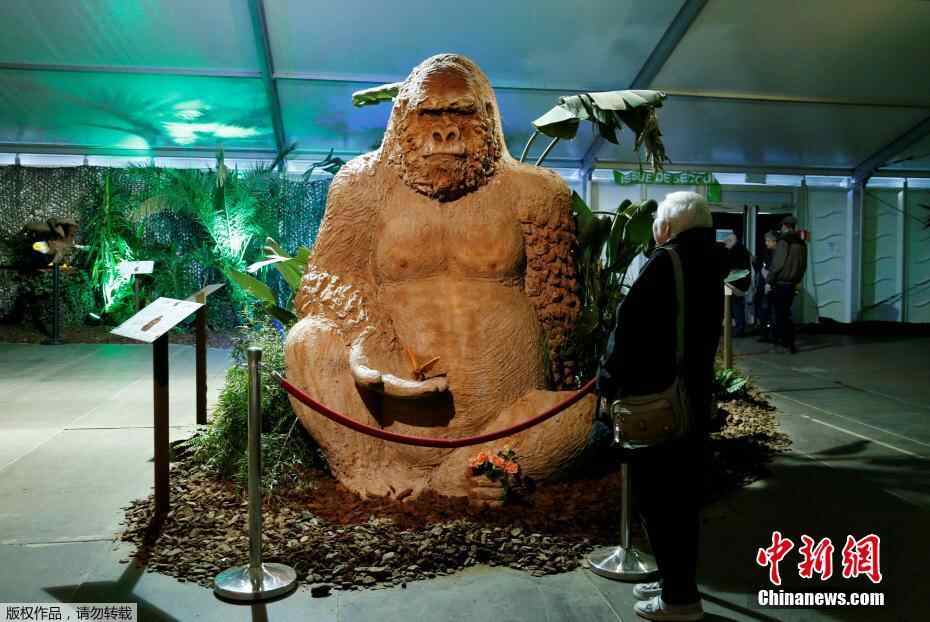 比利时有座“动物园” 猩猩鳄鱼都用巧克力制成