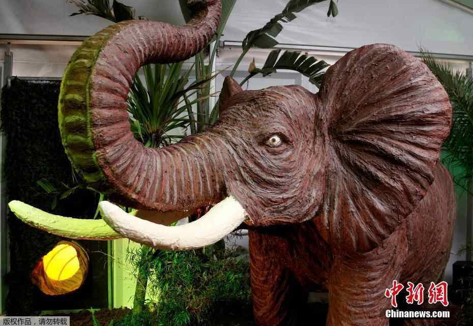 比利时有座“动物园” 猩猩鳄鱼都用巧克力制成