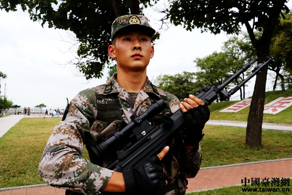 北部战区陆军某海防旅机步连战士张法通(中国台湾网 尹赛楠 摄)