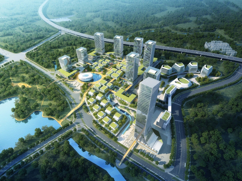 中新广州知识城"升级"后首批重点项目集中动工