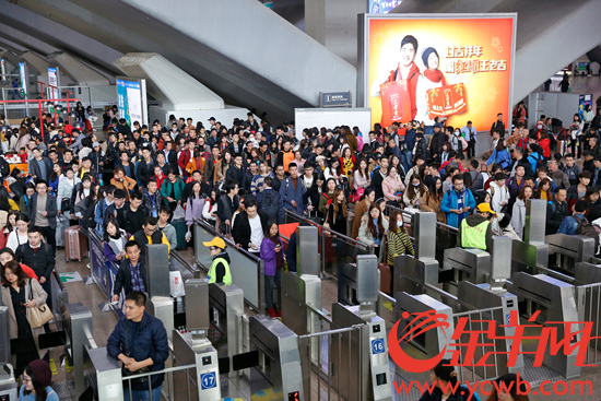 春运40天广州南站到发旅客总计2126.37万人