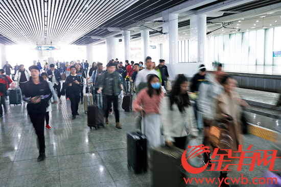 春运40天广州南站到发旅客总计2126.37万人