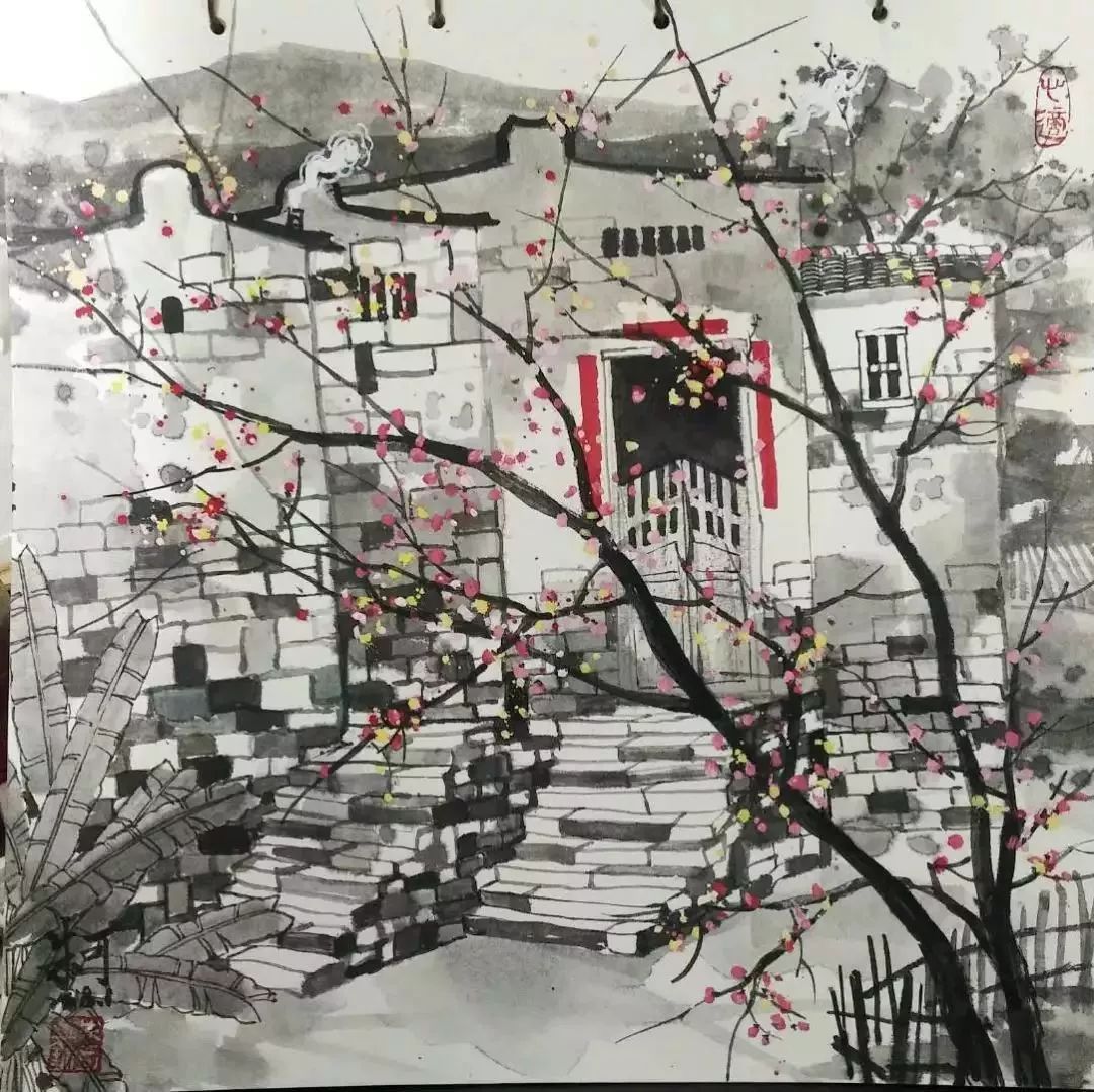 汕头画家笔下的潮汕乡村风景画,这也太美了吧