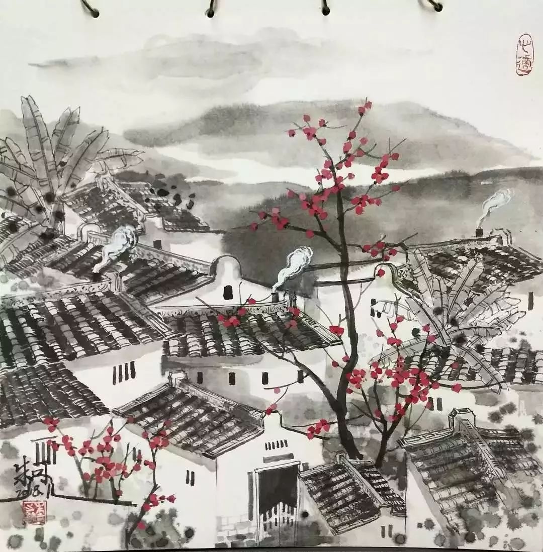 汕头画家笔下的潮汕乡村风景画,这也太美了吧