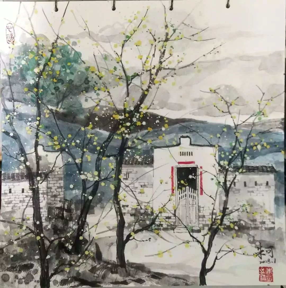 汕头画家笔下的潮汕乡村风景画,这也太美了吧