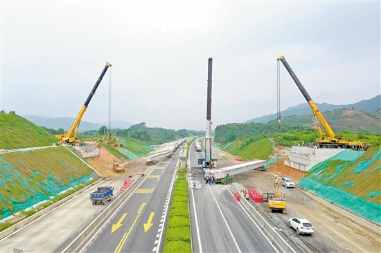 阳茂高速公路改扩建14座跨线桥全部完工预计明年通车