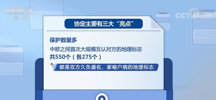 中欧正式签署地理标志协定三大亮点引人关注