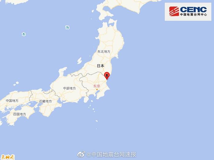 据中国地震台网正式测定:12月30日08时35分在日本本州东岸近海(北纬36