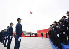  2021年中国人民警察节 广东公安举行升警旗仪式