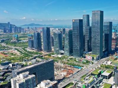 俯瞰深圳前海深港现代服务业合作区建设风貌