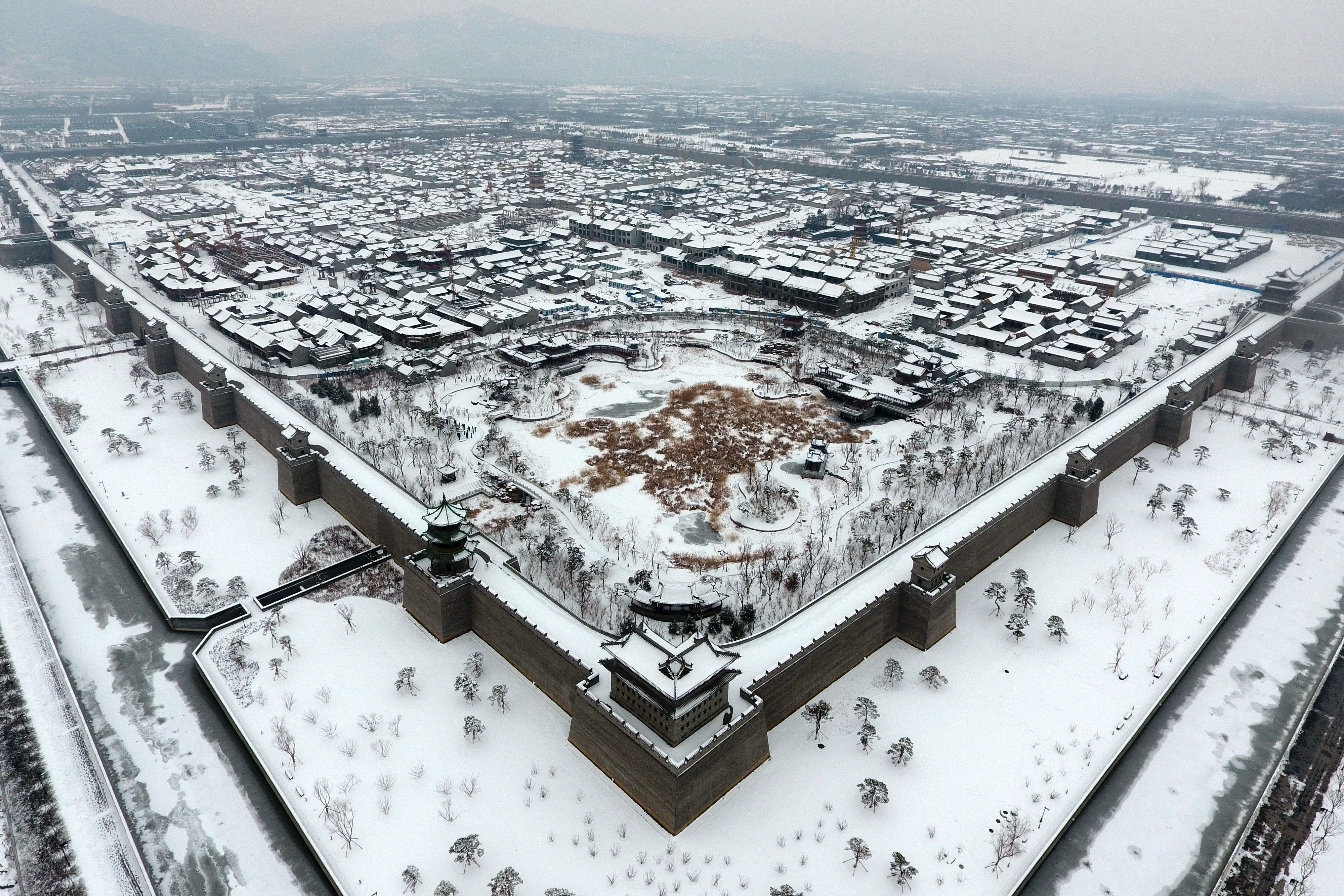 雪落太原古縣城_金羊網新聞