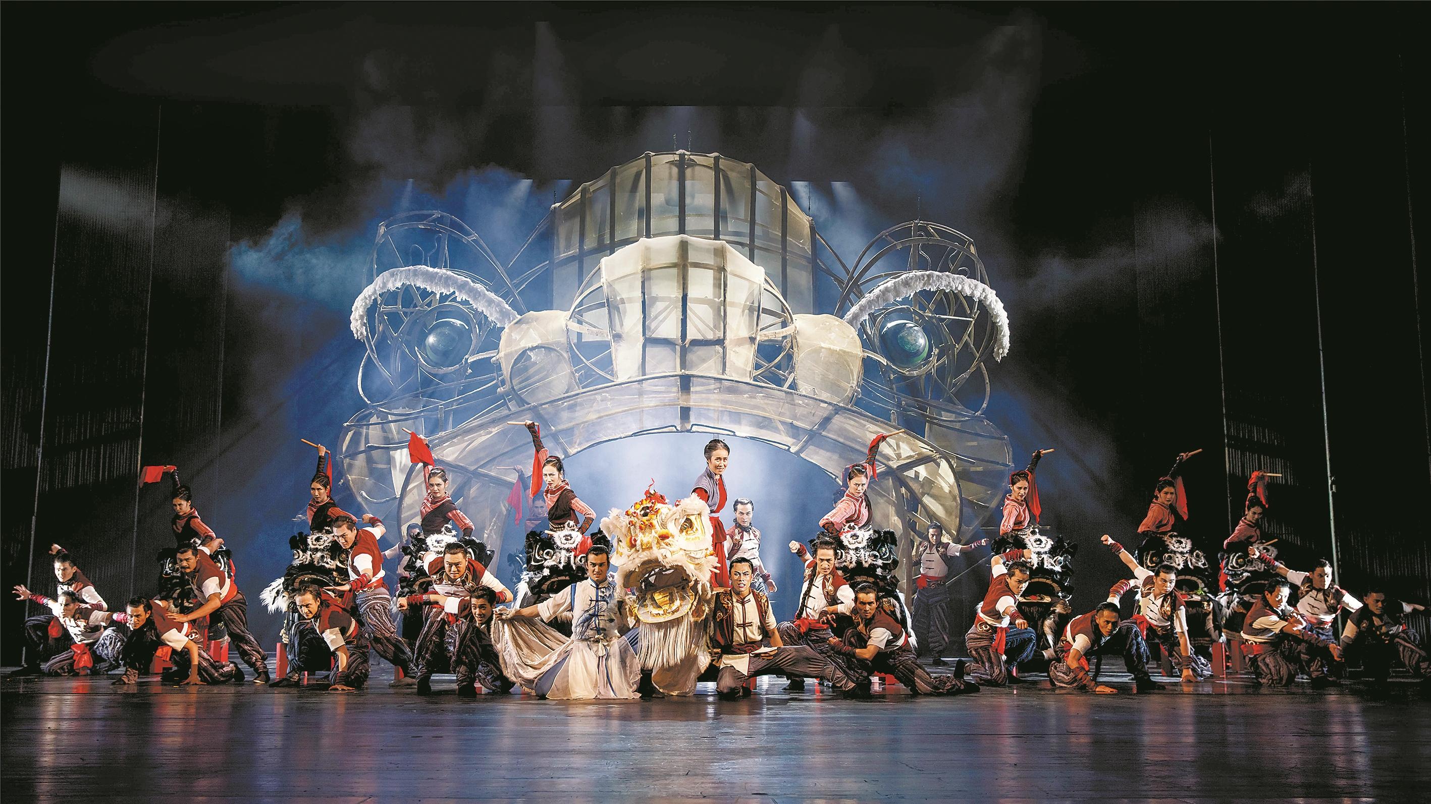 开幕演出的舞剧《醒·狮》剧照 广州歌舞剧院供图