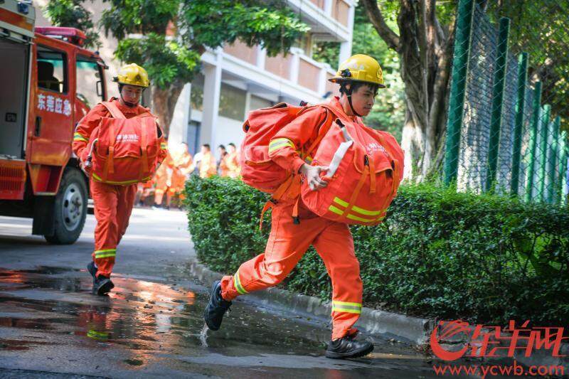 广州番禺大夫山森林公园"起火?消防员身负数十斤装备上山"灭火"