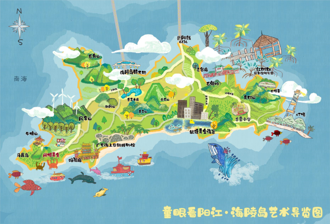 郁陵岛地图图片