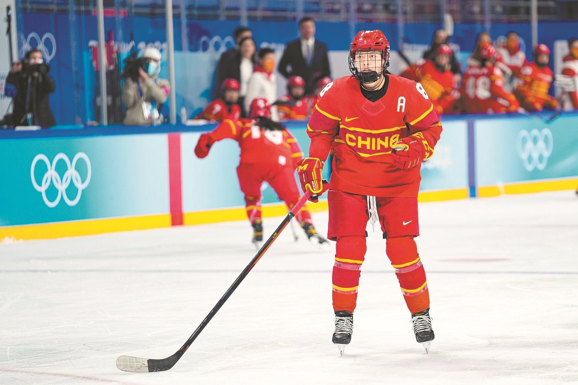 中国女子冰球队队服图片