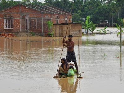 印度阿萨姆邦洪水受灾人数超过80万