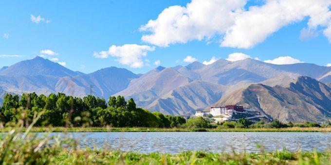  西藏：拉鲁湿地初夏风景如画