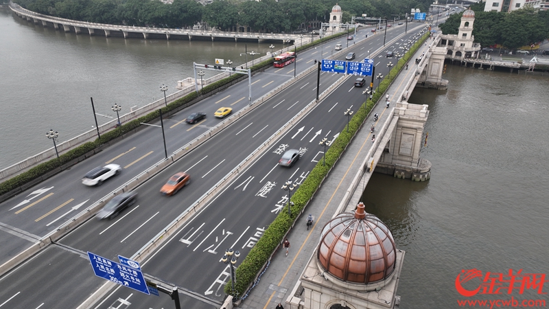 2022年11月14日，人民桥解除交通管制，恢复通行。羊城晚报记者 宋金峪 摄