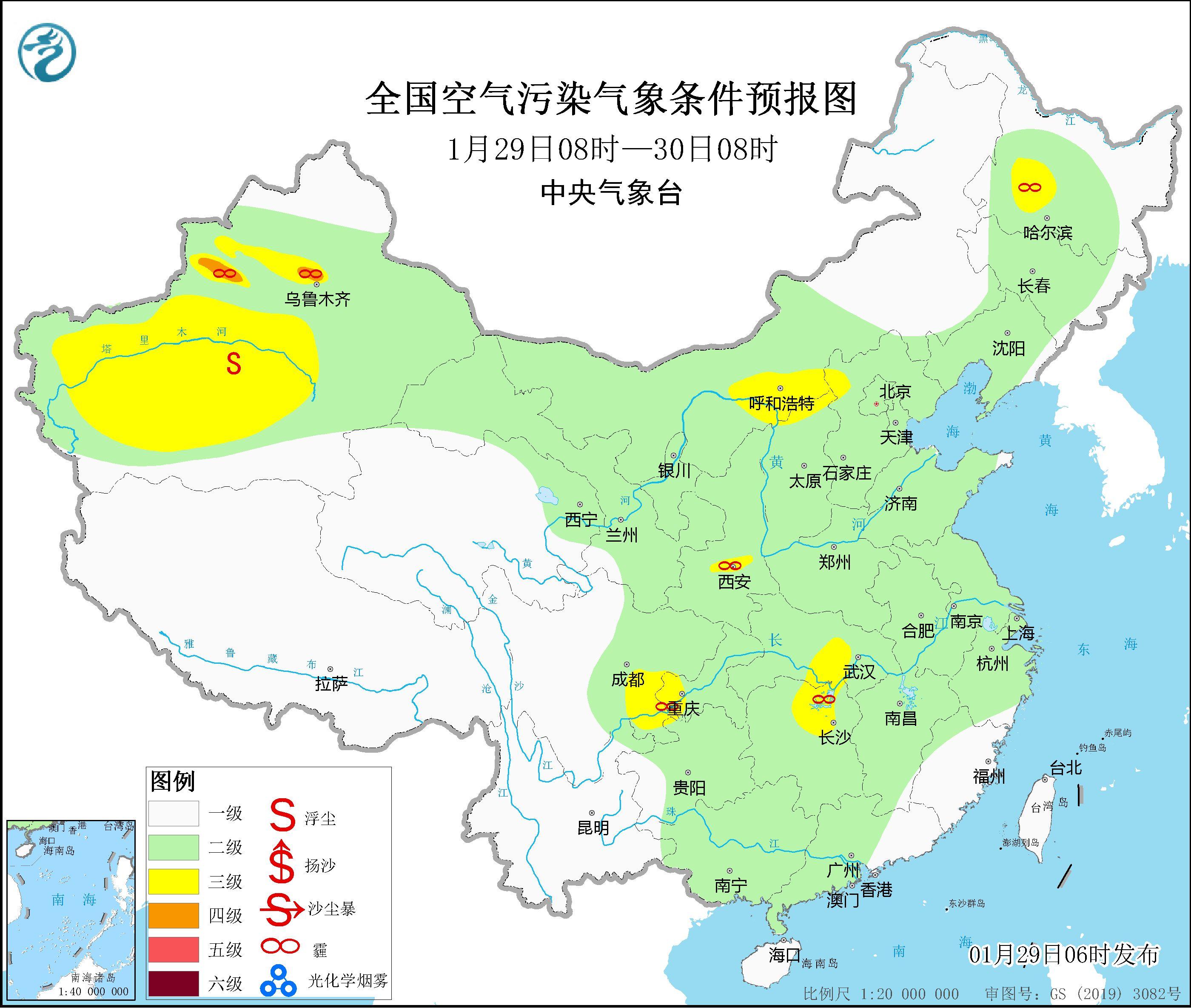 全国大部地区大气扩散条件较好无持续性雾霾天气