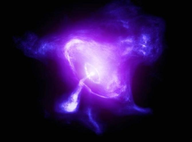  NASA拍摄到蟹状星云图像