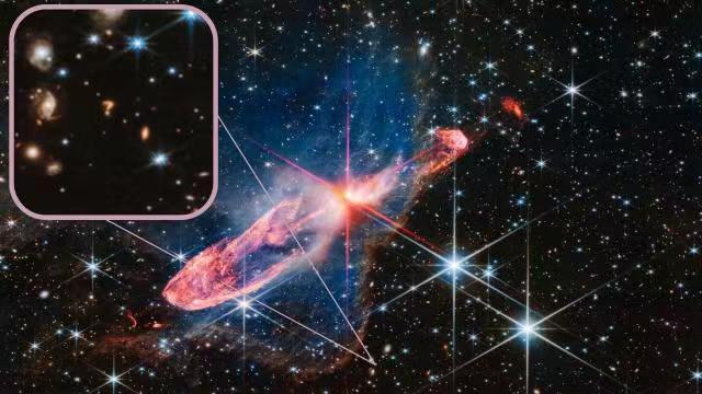 韦伯望远镜拍到了一个问号：是合并星系还是外星人的提问？