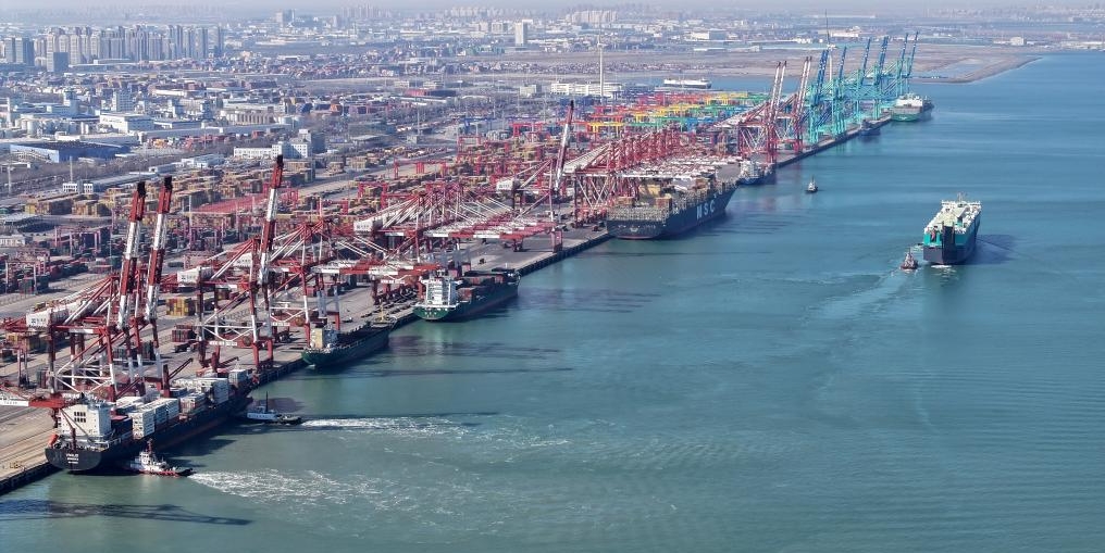  天津港20万吨级北航道开通