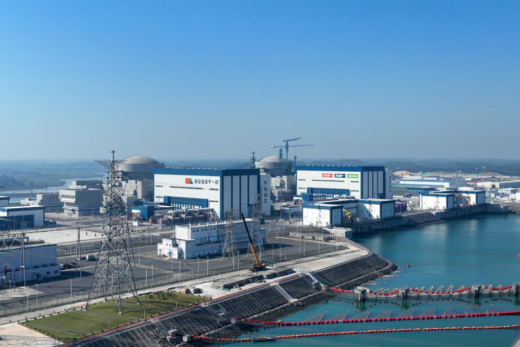 中广核广西防城港核电站4号机组实现首次并网发电