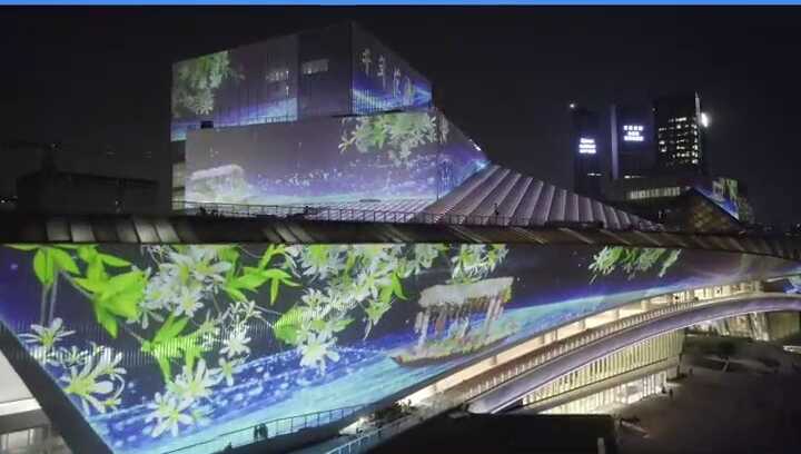 【视频】这个“五一”，白鹅潭大湾区艺术中心六大主题灯光秀约定你｜请到广东过五一