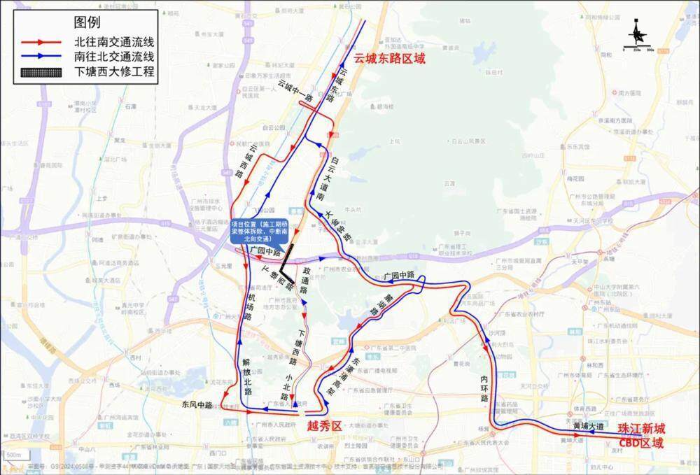 PG电子平台广州广园路下塘西路立交将拆除重建8月16日起实施围蔽施工(图4)