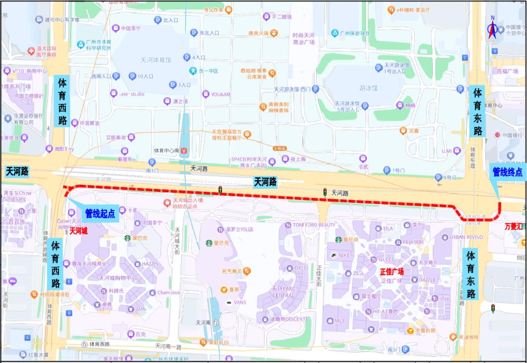 出行注意凤凰联盟天河这个路段将进行燃气管道改造→(图1)