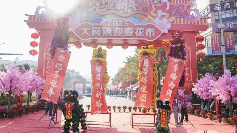 已举办25年！广州南沙首个花市鸣锣开市