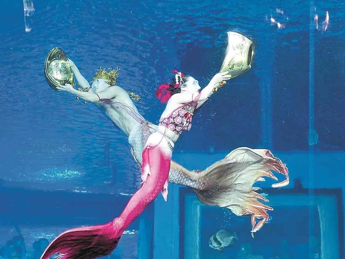 请到广东过大年｜财神日，在水下接财神！