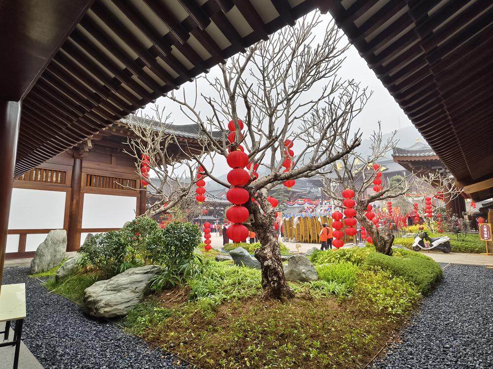 传承岭南园林文化广州增城百花古寺2月16日正式落成高德娱乐登录(图2)