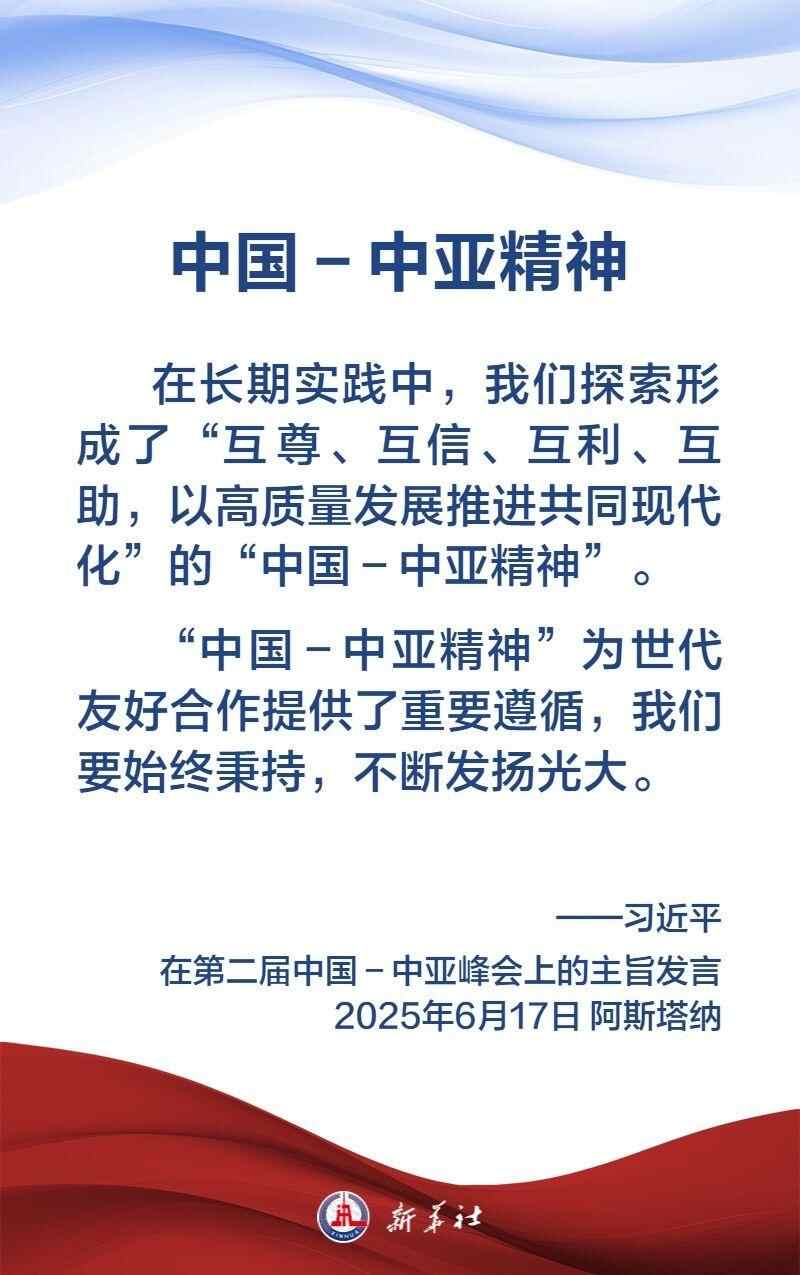 黄金句子海报|习近平总统宣传“中国亚洲精神”