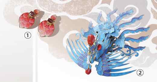 中国珠宝风格的材料和艺术品已成为最好的（中