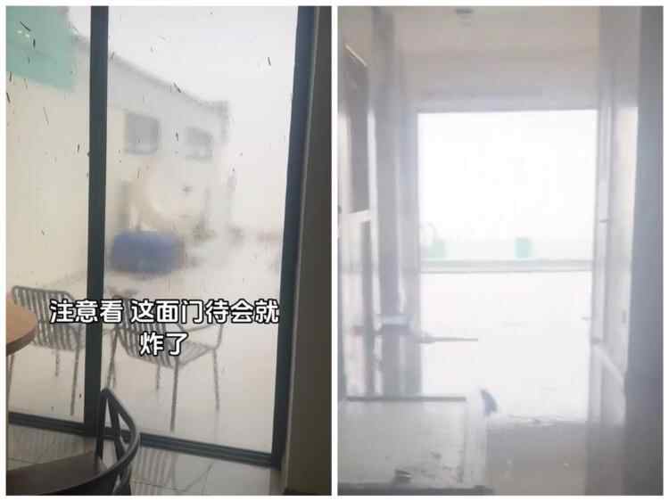 Sanya游客遇到台风“剑鱼”，海景室变成了“风扇