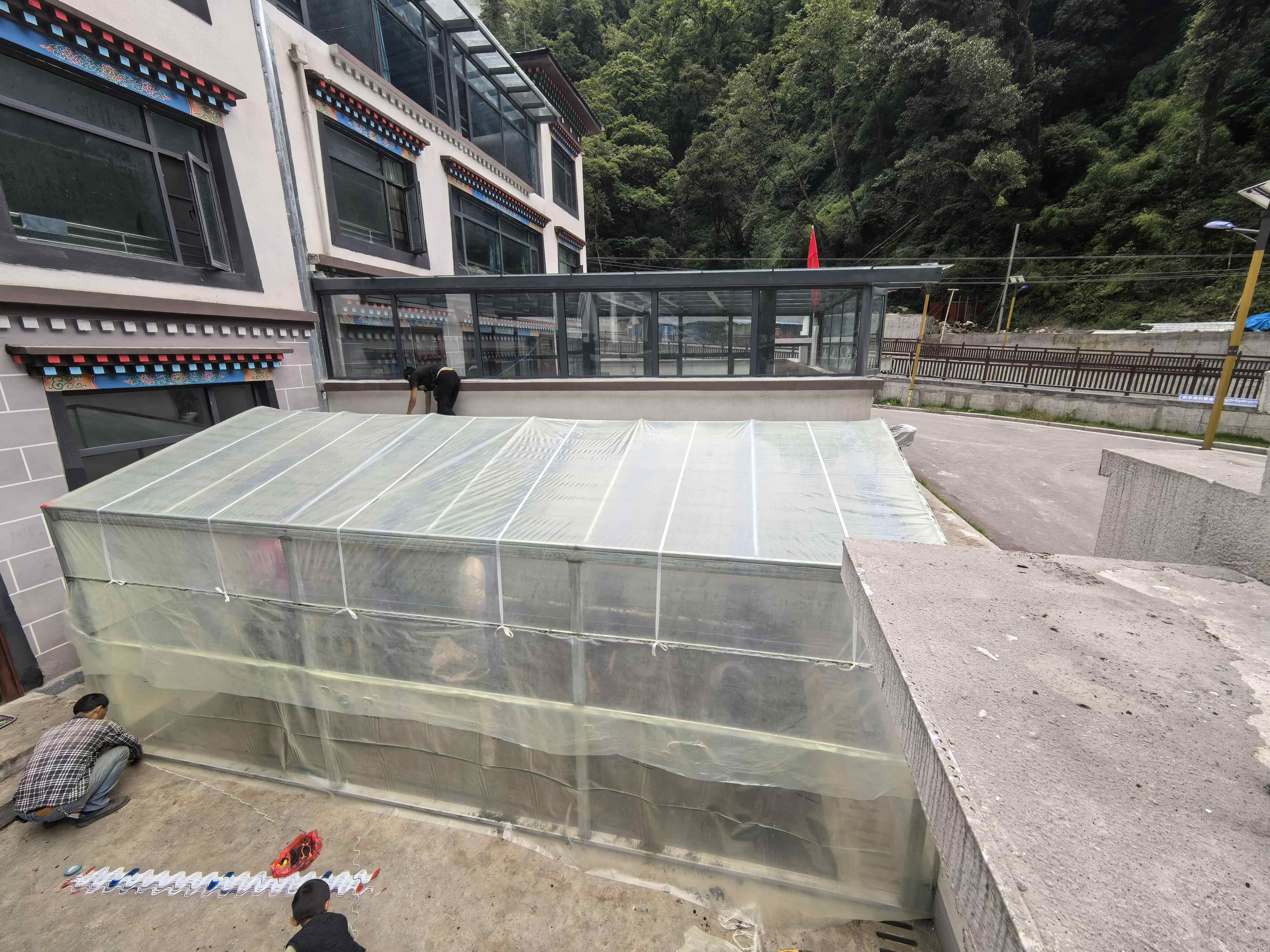 专家来Luozha教Herder种植第一组新鲜蔬菜