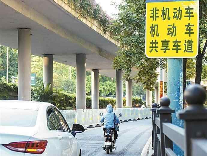 广州已试点设置约60条共享车道 记者走访一探究竟