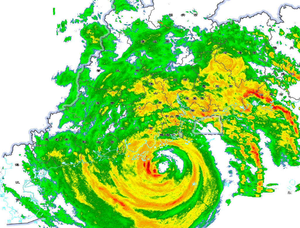 广东陆地录得15级阵风！“桦加沙”预计今日下午至夜间登陆台山到湛江沿海