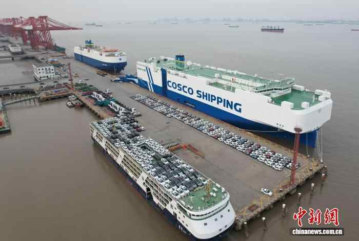 “十四五”以来，上海外港海通码头国内整车出