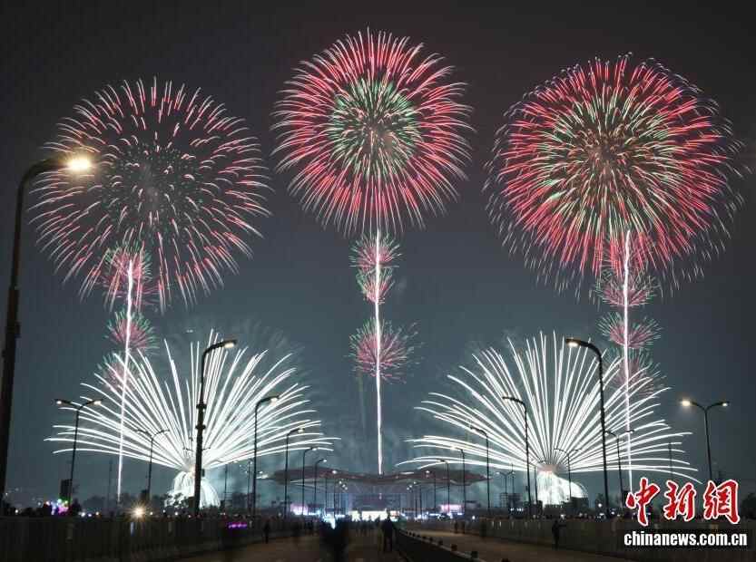  湖南浏阳焰火大会 6国焰火团队夜空对决