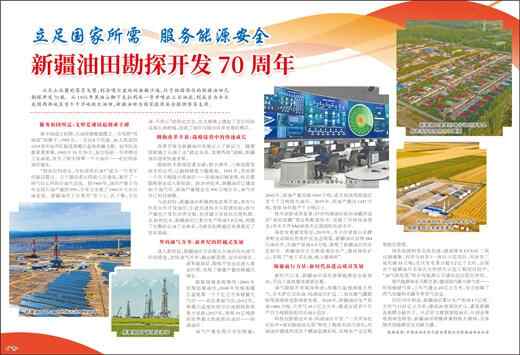 新疆油田勘探开发70周年
