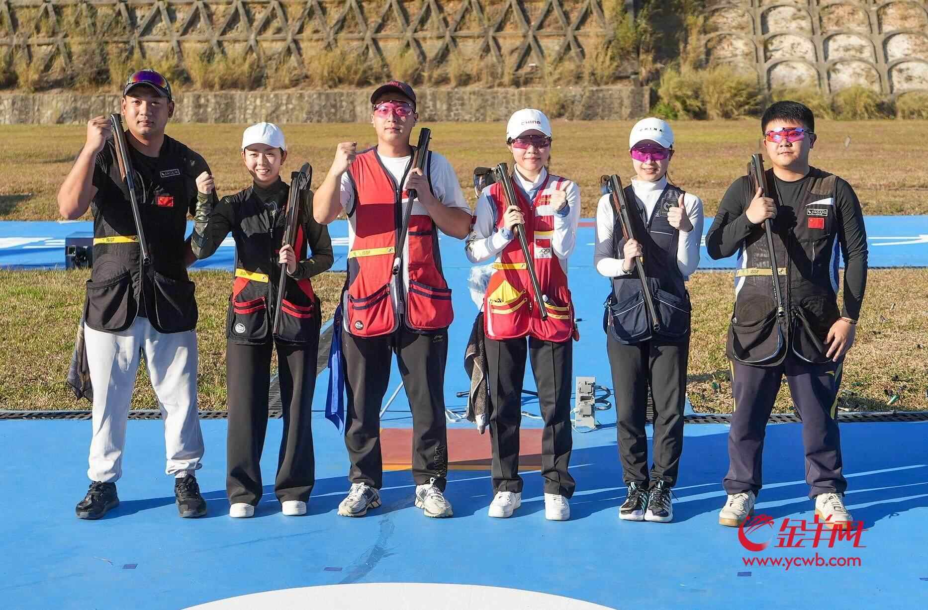 “战胜昨天的自己!”十五运会射击飞碟比赛广东组合夺银