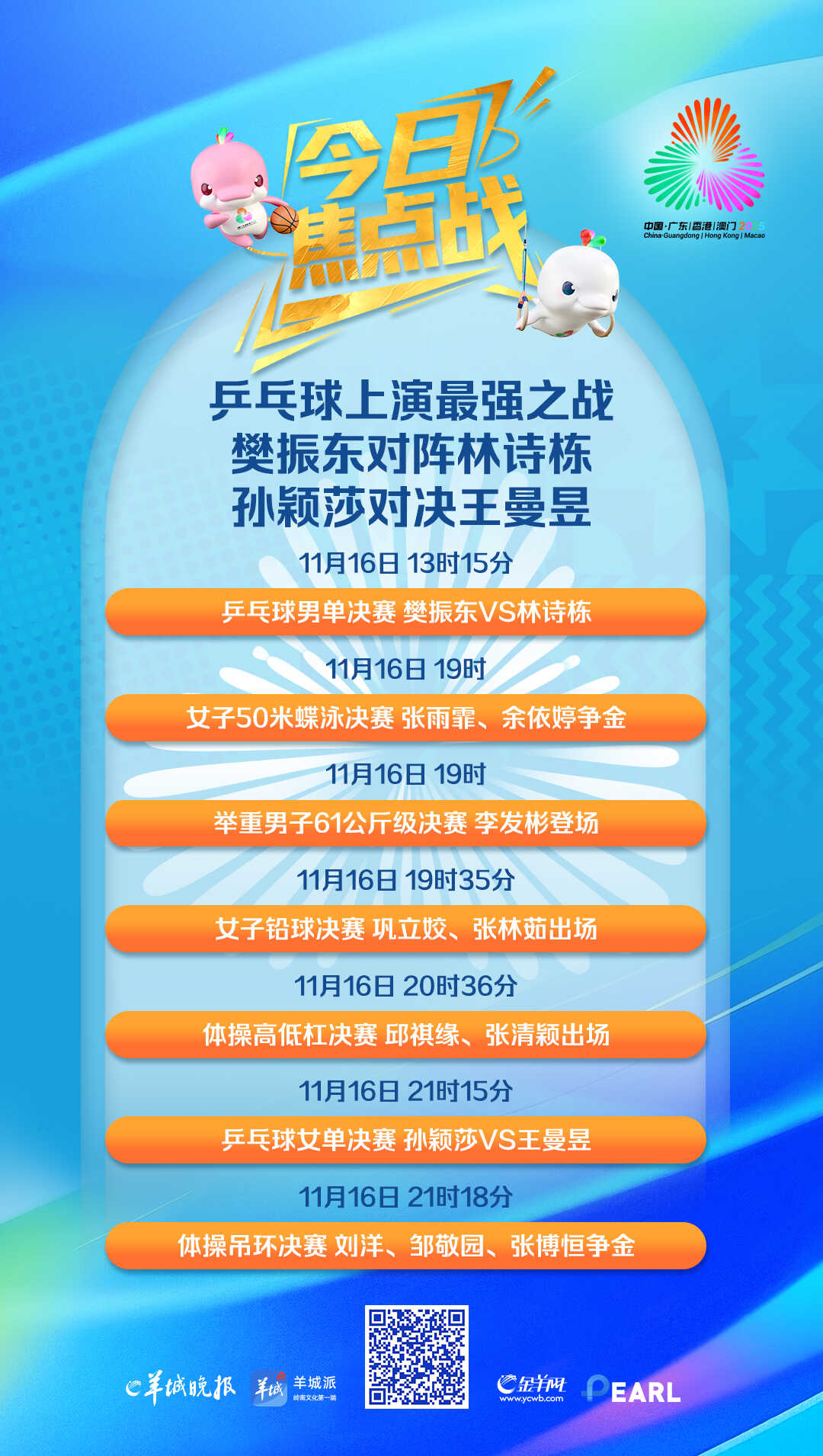 今日焦点之战丨范振东林诗栋争夺乒乓球金牌