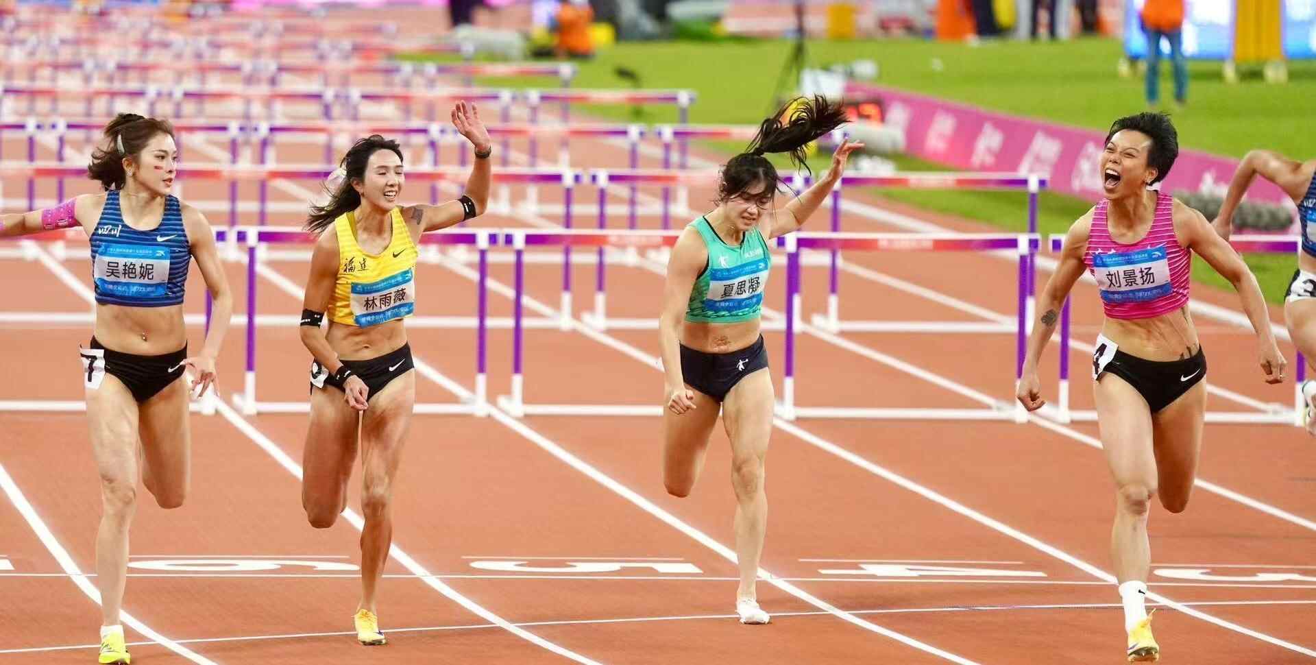 广东选手刘景扬女子100米栏爆冷夺冠！“我用我的青春做了一场自我实现的梦”