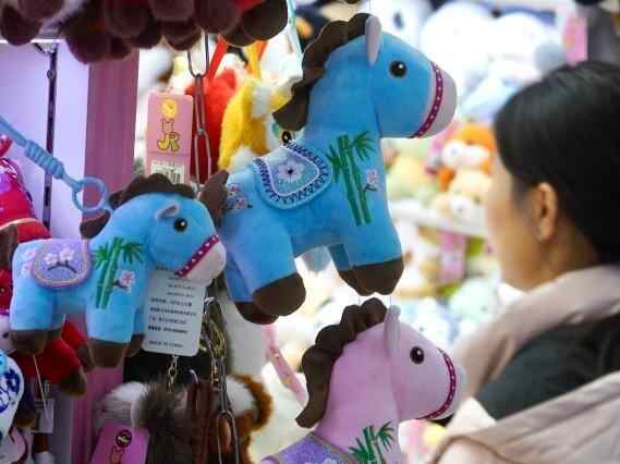 浙江义乌市场年味浓:马年春节用品热销